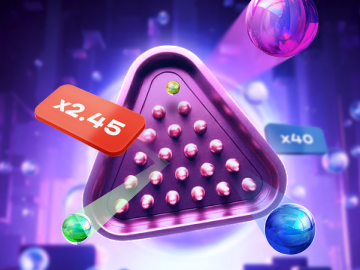 Tela de jogo Plinko
